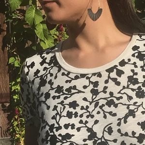 SOLD! J. Crew Velvet-vines Tee